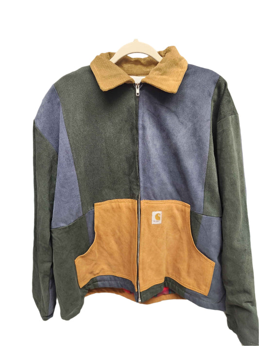 Blue/green Colorblock Jacket